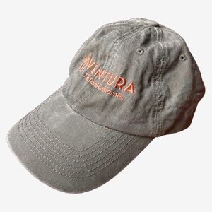Olive Green Cap with Orange Embroidery